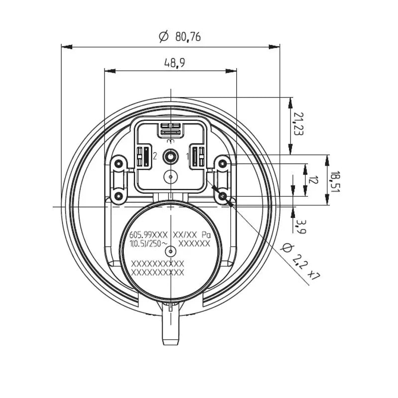 Jolly Mec – Pressostat 20/10 Pa - PS-0002-JM