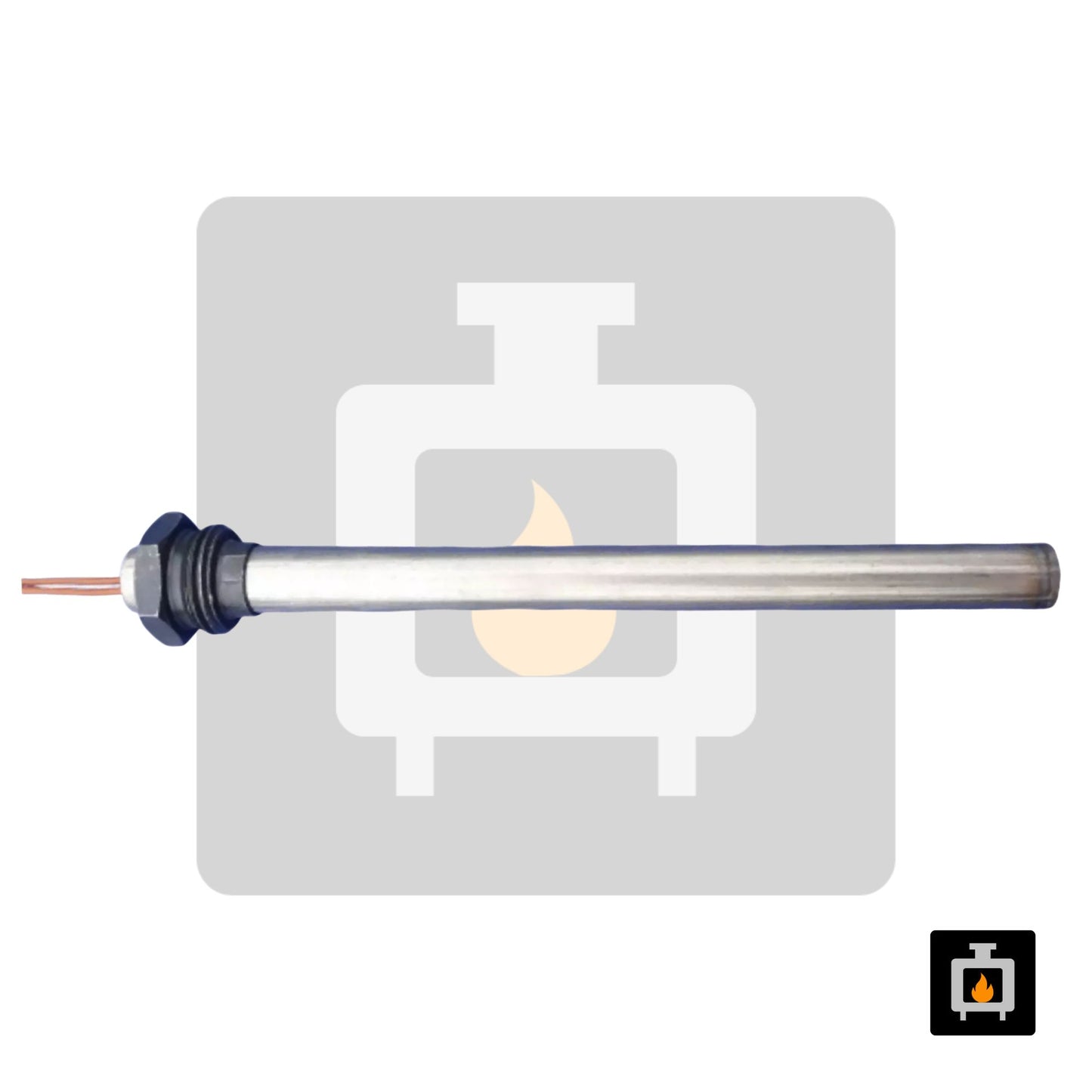 MCZ – Bougie d'allumage acier 350 W Ø 12,5 mm L 170 mm – BR-0039-MZ