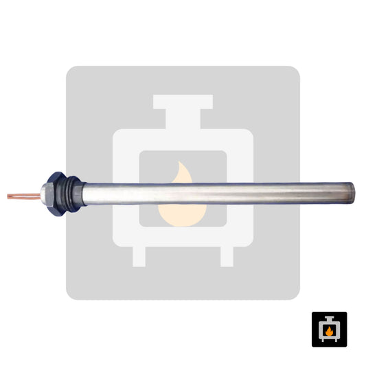 MCZ – Bougie d'allumage acier 350 W Ø 12,5 mm L 170 mm – BR-0039-MZ